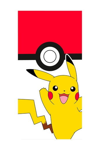 [NW1068] TOALLA PLAYA ALGODON 1068 70X140 POKEMON