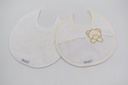 PACK 2 BABEROS 05 URSO BLANCO-BEIGE MARTIFANEL