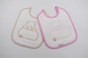 PACK 2 BABEROS PARA BORDAR 1PB/2 ROSA-BEIGE MARTIFANEL