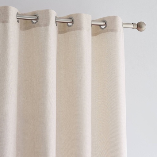 [CD-5320-CRUDO] CORTINA RUSTICA LISA CD-5320 CRUDO CAMALTEX