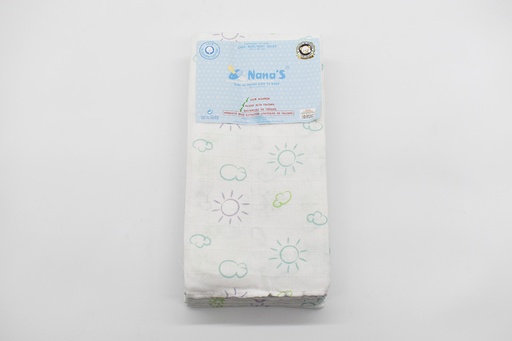 [204-0113] PACK 12 GASAS ESTAMPADAS 70X70 REF 204 DIBUJO 0113 MULTICOLOR NANAS