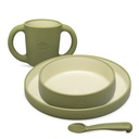 VAJILLA APRENDIZAJE SET42-74 VERDE OLIVA INTERBABY