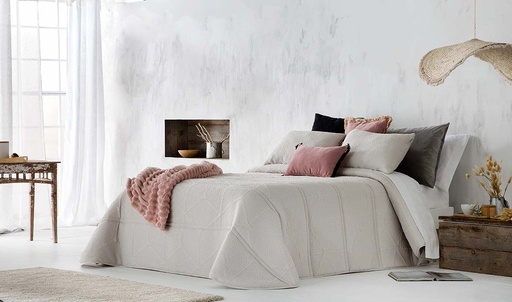 CONFORTER JACQUARD PRUNA C/02 BEIGE SANDECO