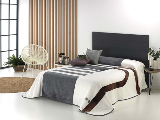 MANTA TERCIOPELO HARMONY N09 GRIS MORA