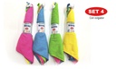 SET 4 PAÑOS LIMPIEZA MICROFIBRA ARCE