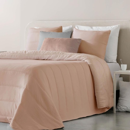 CONFORTER SHERPA HERMES ROSE FUN&amp;DECO