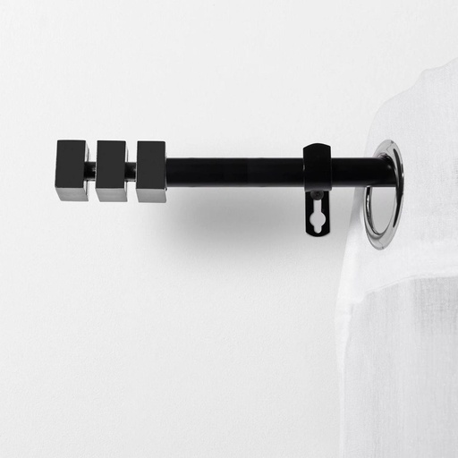 [EMMANEGRO-120X210] BARRA CORTINA EMMA NEGRO 120X210 EDEN
