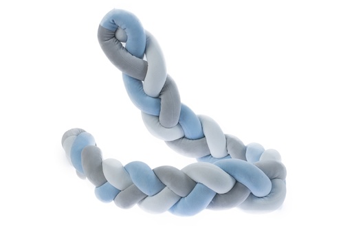 [10782-AZUL] TRENZA PROTECTORA CUNA 10782 150 CM AZUL GAMBERRITOS