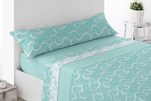 JUEGO DE SABANAS TELA SERON VERDE MIRACLE HOME