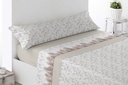 JUEGO DE SABANAS TELA TUDELA BEIGE MIRACLE HOME