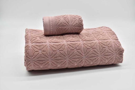 [T1662C-ROSA] JUEGO DE 3 TOALLAS T1662C ROSA VIDAL HOME