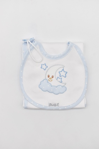 [F12BORDBLANCO-AZUL] CONJ. GASA BABERO PORTACH F12 BORD. B/AZUL MARTIFANEL
