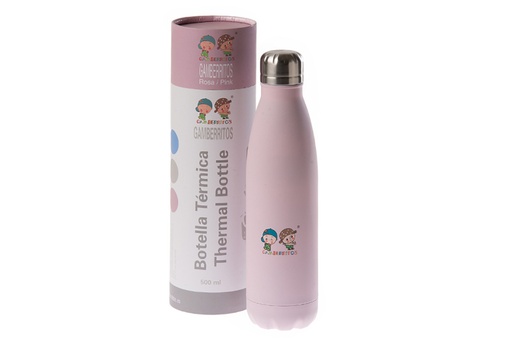[10579-ROSA] BOTELLA TÉRMICA 10579 500ML ROSA GAMBERRITOS