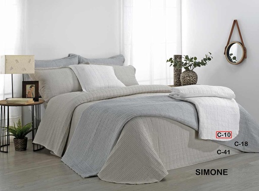 COLCHA BOUTI SIMONE BLANCO DOLZ