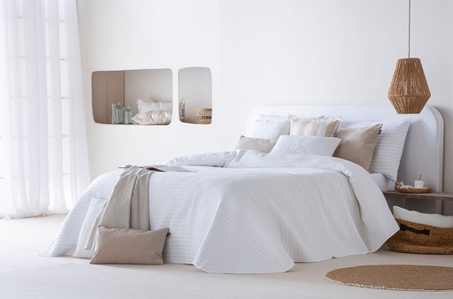 COLCHA BOUTI IM LINETTE BLANCO FUN&amp;DECO
