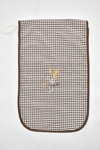 [BOLSAPANVICHY-MARRON] BOLSA PAN BORDADA MARRÓN VICHY SC