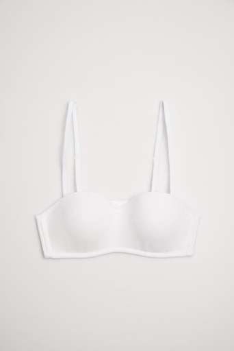 SUJETADOR BANDEAU 18868 BLANCO YSABEL MORA