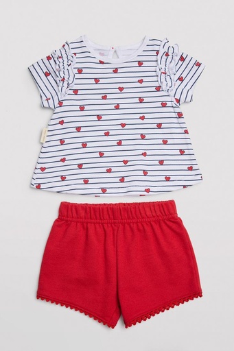 CONJUNTO BEBÉ MANGA CORTA 25364 YSABEL MORA