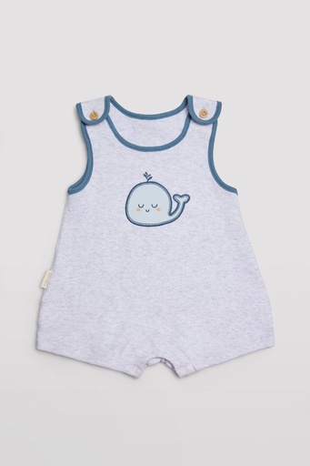 PETO BEBÉ 25533 GRIS MELANGE YSABEL MORA