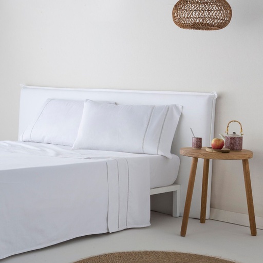 JUEGO DE SABANAS FUN VICTORIA BLANCO FUN&amp;DECO