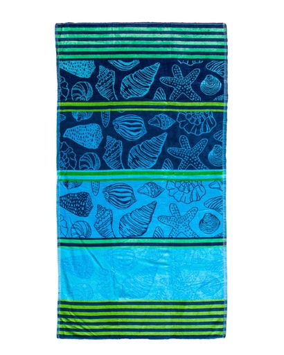 [05944] TOALLA VELOURS JACQUARD 05944 NAUTILUS VERDE 90X170 SUN&amp;SURF