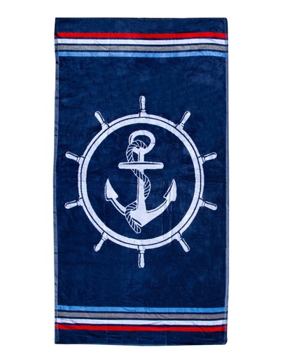 [05958] TOALLA VELOURS JACQUARD 05958 TIMON ANCLA 90X170 SUN&amp;SURF