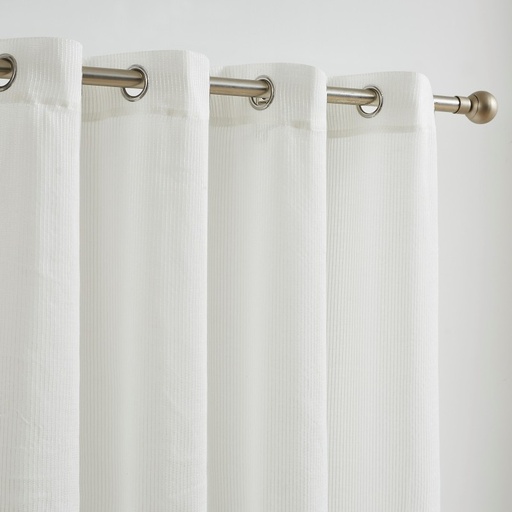 [VD-5350-BLANCO] VISILLO LINO RAYITAS VD-5350 BLANCO CAMALTEX