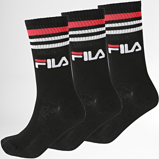 PACK 3 CALCETINES ALTOS UNISEX F9090 NEGRO FILA