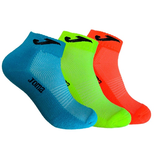 CALCETIN TOBILLERO HOMBRE PACK 3 JS201811TB FLUOR JOMA