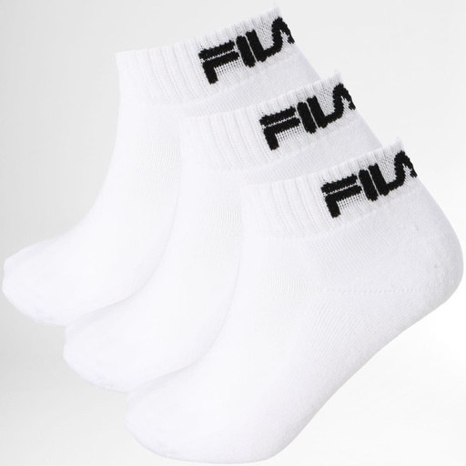 PACK 3 CALCETINES TOBILLEROS UNISEX F9803 BLANCO FILA