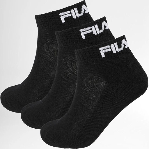 PACK 3 CALCETINES TOBILLEROS UNISEX F9803 NEGRO FILA