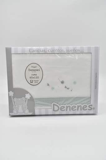 [LIBEDULASBLANCO-VERDE] TRIPTICO CUNA TELA LIBELULAS BLANCO-VERDE DENENES
