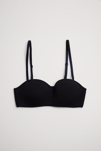 SUJETADOR BANDEAU 18868 NEGRO YSABEL MORA