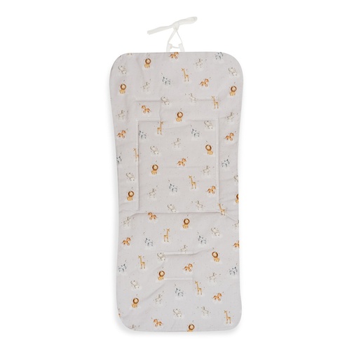 [DC037-02] COLCHONETA REVERSIBLE NIDO ABEJA+ANIMALITOS ROSA DON ALGODON