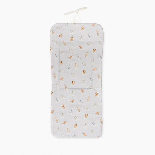[DC037-59] COLCHONETA REVERSIBLE NIDO ABEJA+ANIMALITOS PETRÓLEO DON ALGODON