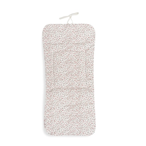 [DC038-02] COLCHONETA REVERSIBLE VICHY+FLORES ROSA DON ALGODON