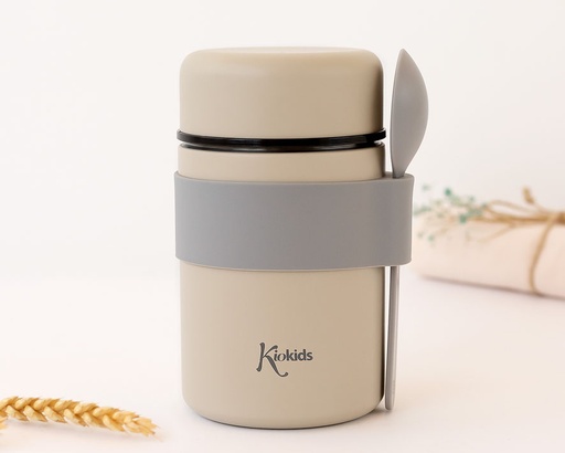 [4251] TERMO PAPILLERO 500ML 4251 BEIGE KIOKIDS