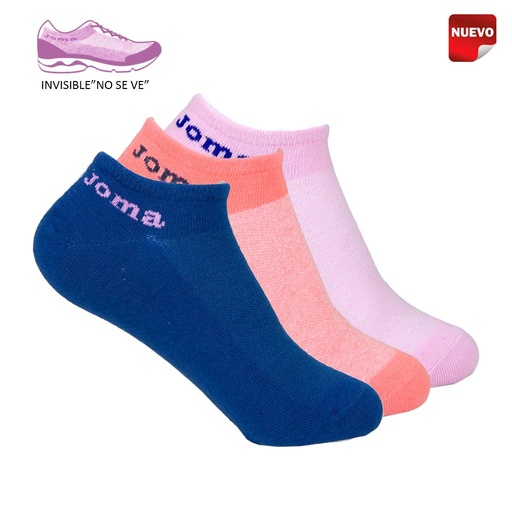 CALCETIN INVISIBLE MUJER PACK 3 201706 SURTIDO 2 JOMA