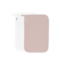 TOALLA GUARDERIA PACK 2 BLANCO-MAQUILLAJE INTERBABY