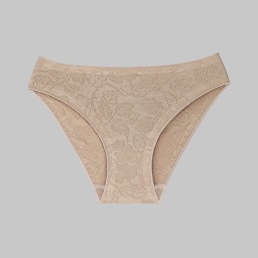 BRAGA BIKINI JACARD FLOR ALGODON ELA. 251 TIERRA NAIARA