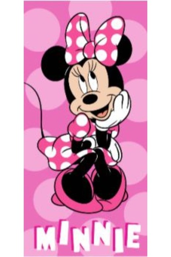 [190159] TOALLA MICRO MINNIE 10 190159 ROSA  75X145