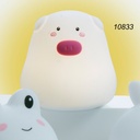 LÁMPARA INFANTIL SILICONA 10833 CERDO GAMBERRITOS