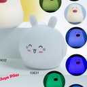 LÁMPARA INFANTIL SILICONA 10831 CONEJO GAMBERRITOS