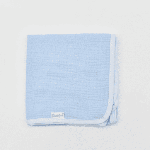 [F1422-AZUL] MUSELINA 100% ALGODÓN F1422 70X70 AZUL MARTIFANEL