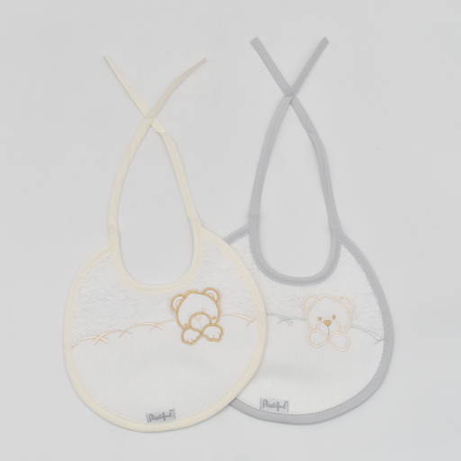 [05URSO-BEIGEGRIS] PACK 2 BABEROS 05 URSO BEIGE-GRIS MARTIFANEL