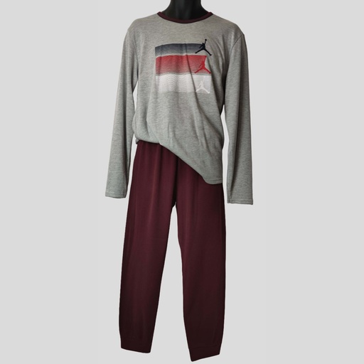 PIJAMA HOMBRE 6030 GRIS VIGORÉ ENTREDOS