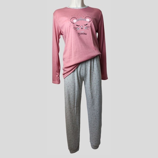 PIJAMA MUJER 5055 SWEET CORAL ENTREDOS