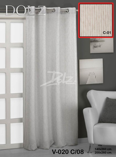 [V020BEIGE-140X260] VISILLO V020 140X260 BEIGE DOLZ