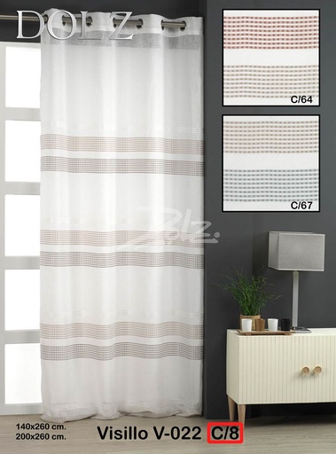 [V022GRIS-140X260] VISILLO V022 140X260 GRIS DOLZ