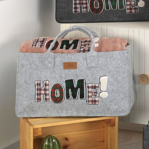 [HOMENUDE-130X160] MANTA PLAID SEDALINA/SHERPA + BOLSO REVISTERO HOME 130X160 NUDE DOLZ